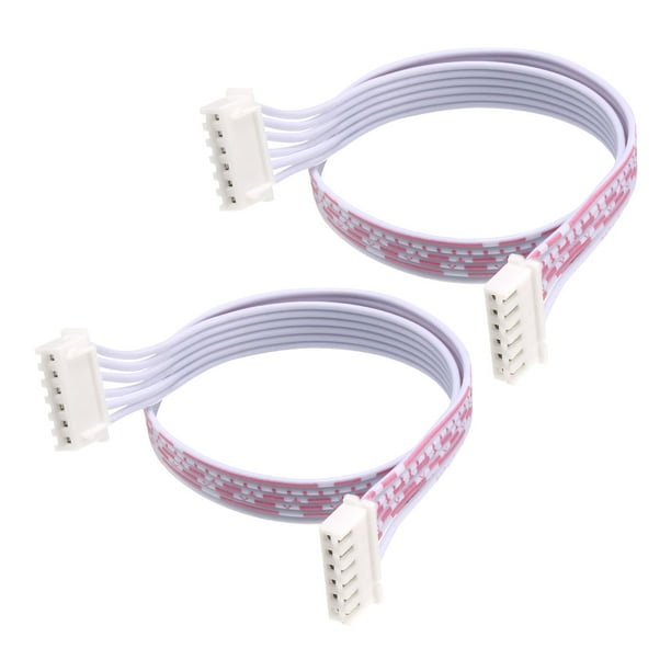 5pcs Female to Female 6P Jumper Wire 2.54mm Pitch Ribbon Cable DIY 30.5cm Long